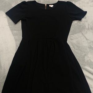 LulaRoe Amelia solid black